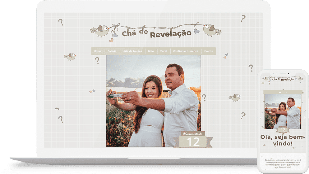 Chá revelação tema passarinho com a iFraldas